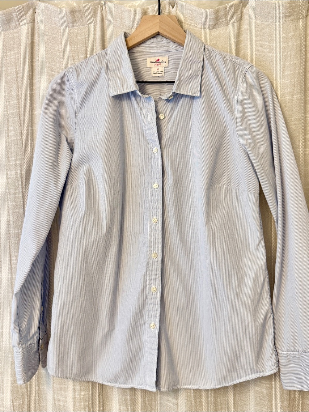 J. Crew Haberdashery Striped Button Down Blouse Medium